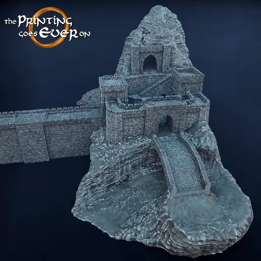 Mountain Fortress by The Print Ever Goes On